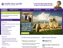 Tablet Screenshot of maltatourguide.com